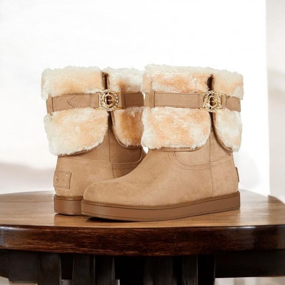 GBG Guess Alstyn Faux Fur Winter Boots Size 6 1/2M